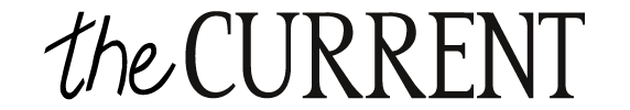 The Current Print Shop black logo on transparent background